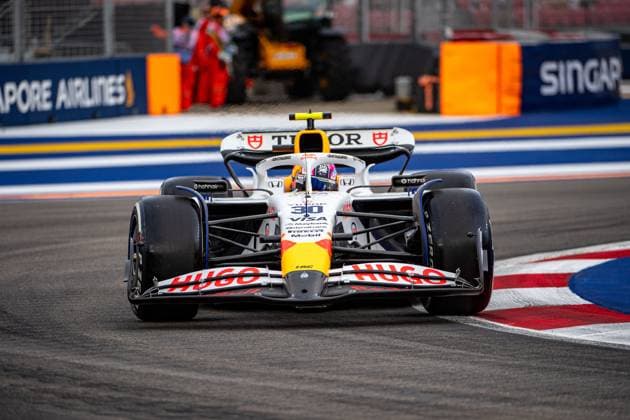 Formula 1 GP Singapore Friday, 03 10 2025 Liam Lawson 30, Visa Cash App RB Formula One Team Formula 1 GP Singapore Friday, 03 10 2025 Copyright: xBEAUTIFULxSPORTS Erlhofx