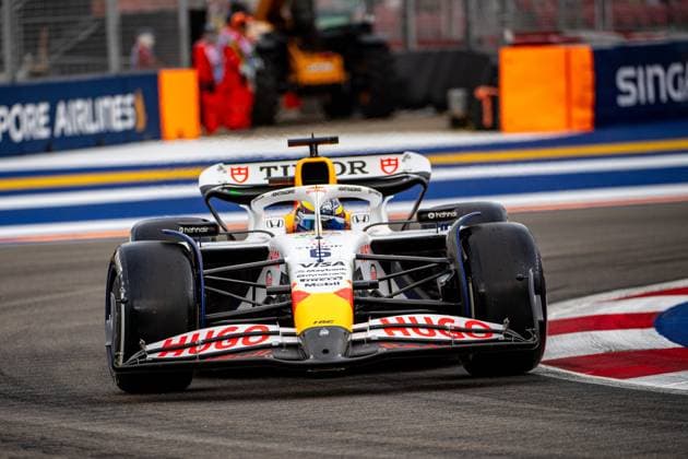 Formula 1 GP Singapore Friday, 03 10 2025 Isack Hadjar, 6, Visa Cash App RB Formula One Team Formula 1 GP Singapore Friday, 03 10 2025 Copyright: xBEAUTIFULxSPORTS Erlhofx