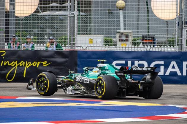 Formula 1 GP Singapore Friday, 03 10 2025 Fernando Alonso 14, Aston Martin Aramco F1 Team Formula 1 GP Singapore Friday, 03 10 2025 Copyright: xBEAUTIFULxSPORTS Erlhofx