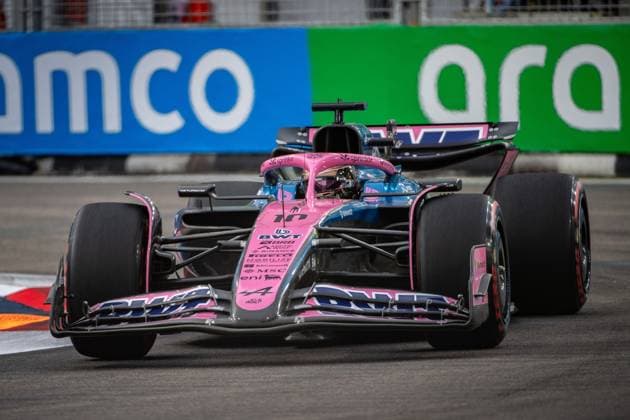 Formula 1 GP Singapore Friday, 03 10 2025 Pierre Gasly 10, BWT Alpine F1 Team Formula 1 GP Singapore Friday, 03 10 2025 Copyright: xBEAUTIFULxSPORTS Erlhofx