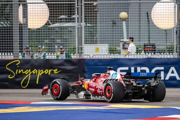 Formula 1 GP Singapore Friday, 03 10 2025 Charles Leclerc 16, Scuderia Ferrari Formula 1 GP Singapore Friday, 03 10 2025 Copyright: xBEAUTIFULxSPORTS Erlhofx