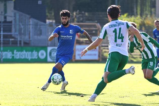 Soccer Regionalliga Nordost BSG Chemie Leipzig vs VSG Altglienicke Berlin 03 10 2025 Biyan Kizildemir 8, VSG Altglienicke Soccer, Regionalliga Nordost, Season 2025 2026, 11 Matchday BSG Chemie Leipzig vs VSG Altglienicke on 03 10 2025 at Alfred Kunze Sportpark, Leipzig Leutzsch Copyright: xBEAUTIFULxSPORTS JanxKaeferx