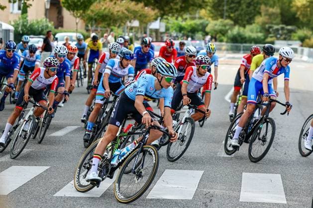 Cycling, European Road Cycling Championships in Drome-Ardeche, juniors, road race