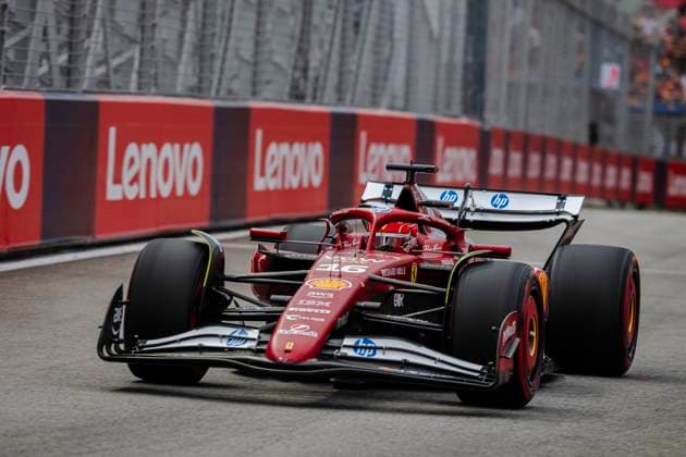 Formula 1 Singapore Grand Prix 2025 Charles Leclerc 16 (MON) Scuderia Ferrari SF-25 during the Formula 1 Singapore Airlines Singapore Grand Prix 2025 at the Marina Bay Street Circuit, Singapore on 3 October 2025 Credit: Jun Da Tan Every Second Media Editorial use only. All images are copyright Every Second Media Limited. No images may be reproduced without prior permission. Copyright: xIMAGO EveryxSecondxMediax ESM-1608-0092 JunxDaxTanx xEveryxSecondxMediax