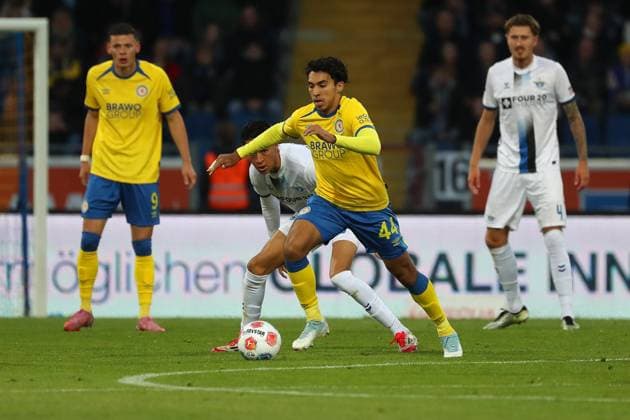 Braunschweig vs Paderborn, 2 BL Braunschweig, 03 10 2025, FOOTBALL Eintracht Braunschweig vs SC Paderborn, 2 BL, Season 2025 26 Johan Gomez Eintracht Braunschweig Braunschweig
