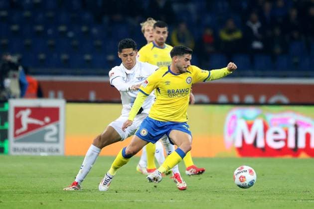 Braunschweig vs Paderborn, 2 BL Braunschweig, 03 10 2025, FOOTBALL Eintracht Braunschweig vs SC Paderborn, 2 BL, Season 2025 26 Robin Heußer Eintracht Braunschweig Braunschweig