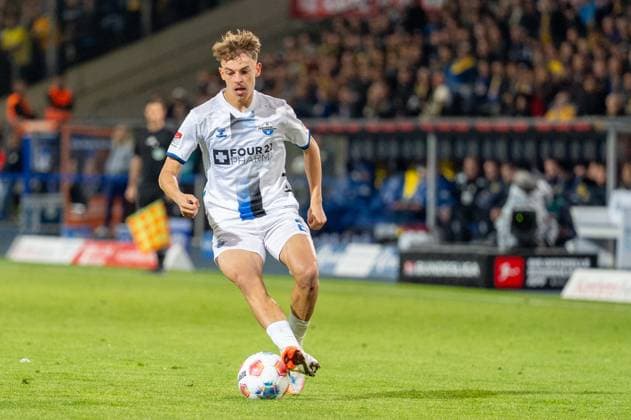 Germany Soccer 2 Liga, Matchday 8 2025 2026, Eintracht Braunschweig vs SC Paderborn 07 on 03 10 in Braunschweig Eintracht Stadion Ruben Müller SC Paderborn 07 2 Copyright: xSvenxHeidmannx