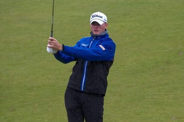 UK: The Alfred Dunhill Links Championship at Kingsbarns Golf Links, St Andrews, Scotland on 03 October 2025: Pictured: Jannik De Bruyn (Germany) on the 10th fairway during the second round of the Alfred Dunhill Links Championship 2025 at Kingsbarns St Andrews Kingsbarns Golf Links Scotland Copyright: xAlexxToddx