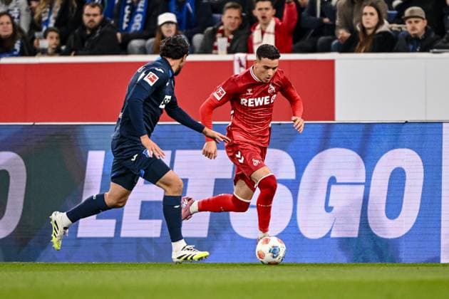 Leon Avdullahu (1899 Hoffenheim) und SaÃ¯d El Mala (1. FC Köln) im Zweikampf waehrend des spiels der Bundesliga zwischen TSG Hoffenheim und 1. FC Köln, PreZero Arena am 03. October 2025 in Sinsheim, Deutschland. (Foto von Harry Langer DeFodi Images) +++ Leon Avdullahu (1899 Hoffenheim) und SaÃ¯d El Mala (1. FC Köln) battle for the ball during the Bundesliga match between TSG Hoffenheim and 1. FC Köln at PreZero Arena on October 3, 2025 in Sinsheim, Germany. (Photo by Harry Langer DeFodi Images) DFL regulations prohibit any use of photographs as image sequences and or quasi-video. (Photo by Harry Langer DeFodi Images) DFL regulations prohibit any use of photographs as image sequences and or quasi-video. Leon Avdullahu 1899 Hoffenheim and Saï¯d El Mala 1 FC Köln in a duel during the Bundesliga match between TSG Hoffenheim and 1 FC Köln, PreZero Arena on 03 October 2025 in Sinsheim, Germany Photo by Harry Langer DeFodi Images Leon Avdullahu 1899 Hoffenheim and Saï¯d El Mala 1 FC Köln battle for the ball during the Bundesliga match between TSG Hoffenheim and 1 FC Köln at PreZero Arena on October 3, 2025 in Sinsheim, Germany Photo by Harry Langer DeFodi Images DFL regulations prohibit any use of photographs as image sequences and or quasi video Photo by Harry Langer DeFodi Images DFL regulations prohibit any use of photographs as image sequences and or quasi video