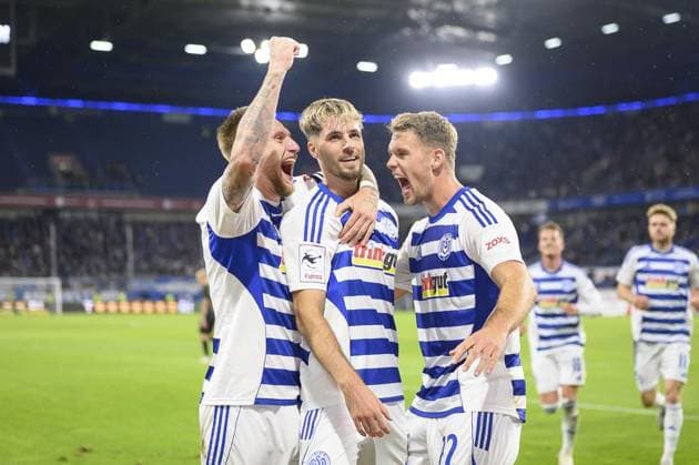 3 Liga MSV Duisburg FC Hansa Rostsock FOR EDITORIAL PURPOSES ONLY p Soccer 3 Liga MSV Duisburg FC Hansa Rostsock on 03 10 25 at Schauinsland Reisen Arena in Duisburg X Germany Nordrhein Westfalen Duisburg Copyright JakobxKlos Copyright: JakobxKlos doc82nwng1csar8q5117rr ,EDITORIAL USE ONLY Copyright: JakobxKlos