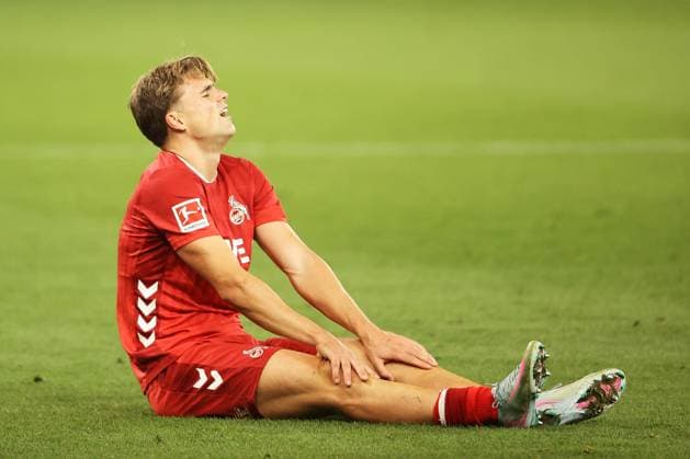03 10 2025, xtvx, Soccer 1 Bundesliga, TSG 1899 Hoffenheim 1 FC Köln v l Joel Schmied 1 FC Koeln Violation DFL DFB REGULATIONS PROHIBIT ANY USE OF PHOTOGRAPHS as IMAGE SEQUENCES and or QUASI VIDEO Sinsheim