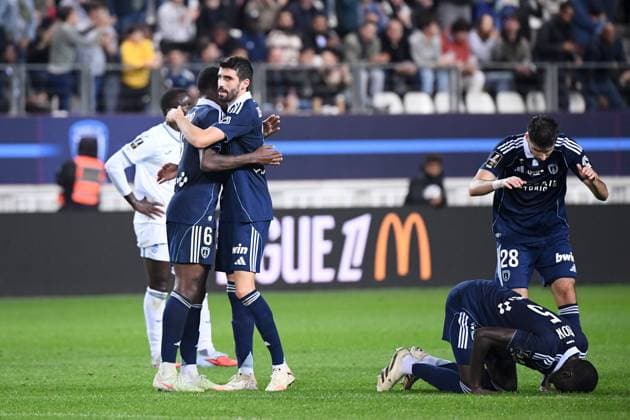 Paris FC v FC Lorient - Ligue 1 McDonald s 2025 2026 33 Pierre LEES MELOU (pfc) during the Ligue 1 McDonald s match between Paris and Lorient at Stade Jean Bouin on October 3, 2025 in Paris, France. Paris France  Copyright: xFEPx 776348148