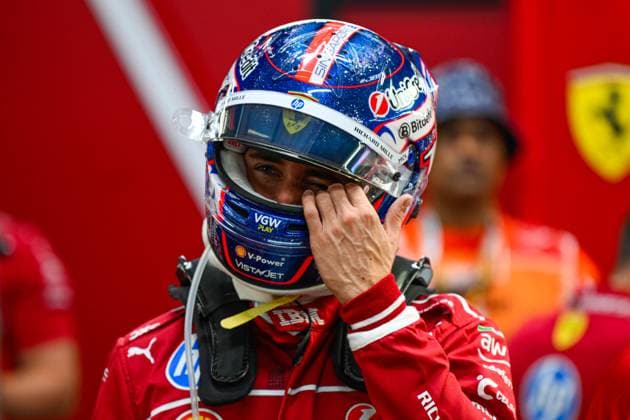 October 3, 2025, Chennai, Tamilnadu, India: Charles Leclerc of Ferrari in the Ferrari garage before FP2 of the F1 Grand Prix of Singapore at Marina Bay Street Circuit on October, 3rd 2025 in Singapore. Chennai India - ZUMAc251 20251003_znp_c251_040 Copyright: xVikramxChandrasekarx