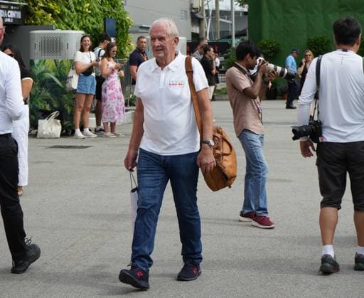 FORMULA 1 SINGAPORE AIRLINES SINGAPORE GRAND PRIX 2025 04 10 2025, Marina Bay Street Circuit, Singapore, FORMULA 1 SINGAPORE AIRLINES SINGAPORE GRAND PRIX 2025 , in the picture Head of Motorsport Dr Helmut Marko Oracle Red Bull Racing nordphotoxGmbHx xBratic nph00250