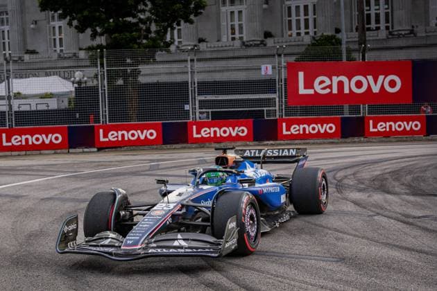 Formula 1 GP Singapore Saturday, 04 10 2025 Alexander Albon 23, Williams Racing Formula 1 GP Singapore Saturday, 04 10 2025 Copyright: xBEAUTIFULxSPORTS Erlhofx