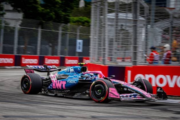 Formula 1 GP Singapore Saturday, 04 10 2025 Franco Colapinto 43, BWT Alpine F1 Team Formula 1 GP Singapore Saturday, 04 10 2025 Copyright: xBEAUTIFULxSPORTS Erlhofx
