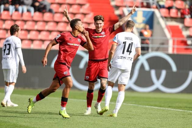 3 Liga FC Ingolstadt 04 SSV Ulm Goal Cheer Goal 1 0 Marcel Costly 22, FCI Frederik Christensen 11, FCI Dressel Dennis 14 Ulm 3 Liga FC Ingolstadt 04 Season 2025 2026 SSV Ulm