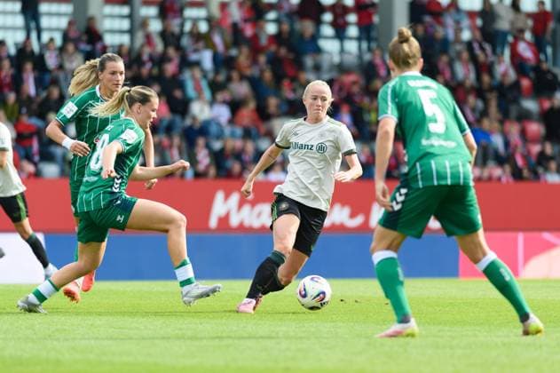 Lea Schüller Schueller (11 FC Bayern Munich) during the Google Pixel Frauen Bundesliga match between FC Bayern Munich and Werder Bremen at FC Bayern Campus, Munich, Germany. Copyright: xSvenxBeyrich SPPx Sportspressphoto_SPR37392