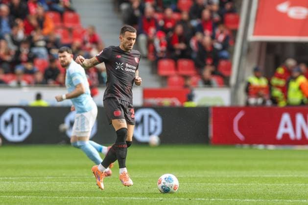 04 10 2025, Football, Season 2025 2026, 1 Bundesliga, Matchday 6, Bayer Leverkusen FC Union Berlin, Aleix Garcia Bayer Leverkusen Leverkusen BayArena NRW Germany xRHR FOTOx Copyright: RHR-FOTOx RHR-FOTO