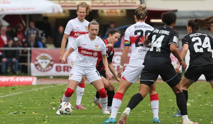 Stuttgart , Soccer 2 Bundesliga , VfB Stuttgart Women vs FC Ingolstadt 04 , left Leonie Kopp VfB