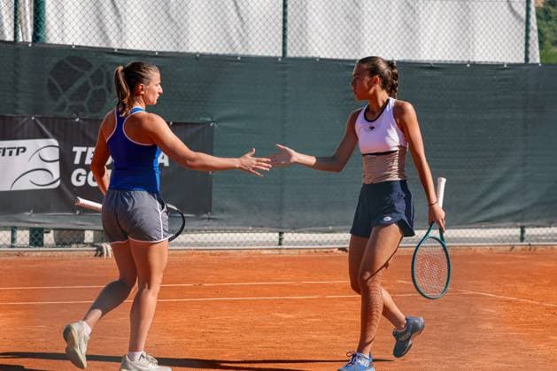 Semifinal double Amina Anshba and Madeleine Brooks vs Federica Urgesi and Aurora Zantedeschi during the Internazionali di Calabria 2025 WTA, Tennis Damen 125 tennis match at Chiappetta Village, Rende (Cosenza), Italy.  Copyright: xFrancescoxFarina IPAxSportx xipa-agency.netx xx IPA_66128921 IPA_Agency_IPA66128921