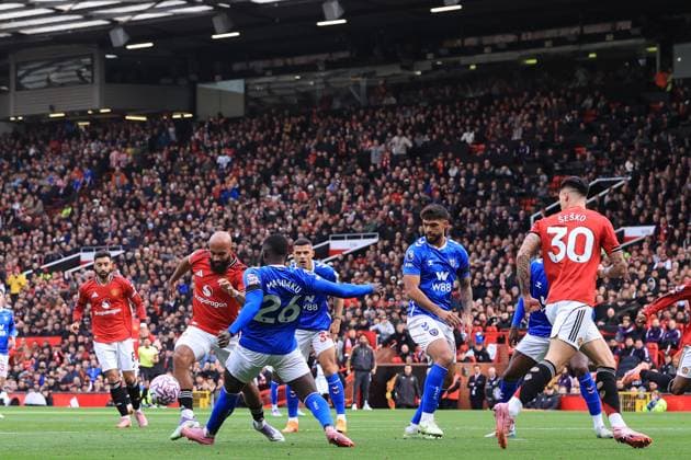 4th October 2025; Old Trafford, Manchester, England; Premier League Football, Manchester United, ManU versus Sunderland; Arthur Masuaku of Sunderland tackles Bryan Mbuemo of Manchester United  DavidxBlunsden