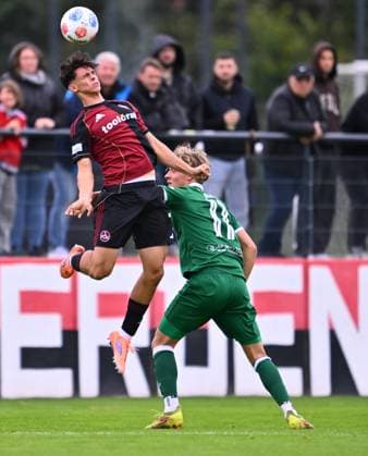 04 10 2025 Soccer Season 2025 2026 Regionalliga Bayern 12 Matchday 1 FC Nürnberg FCN II Club VfB Eichstätt xwoxzix Tino Kusanovic 7, 1 FC Nürnberg FCN II Elias Herger 11, VfB Eichstätt , right