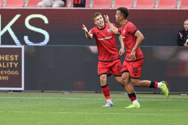 3 Liga FC Ingolstadt 04 SSV Ulm Goal Cheers Goal Marcel Costly 22, FCI Gustav Christensen 24, FCI 3 Liga FC Ingolstadt 04 Season 2025 2026 SSV Ulm