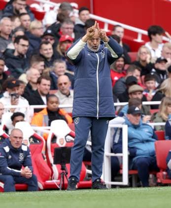 Nuno Espirito Santo (West Ham manager) at the Arsenal v West Ham United EPL match, at the Emirates Stadium, London, UK on 4th October, 2025. 