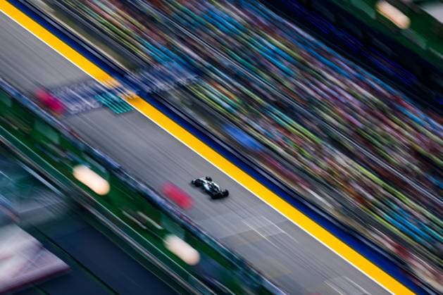 F1 - SINGAPORE GRAND PRIX 2025 12 KIMI ANTONELLI Andrea (ita), Mercedes AMG F1 Team W16, action during the 2025 Formula 1 Singapore Grand Prix, 18th round of the 2025 FIA Formula One World Championship, WM, Weltmeisterschaft from October 3 to 5, 2025 on the Marina Bay Street Circuit, in Singapore - SingaporeSingapore  Copyright: xFLORENTxGOODENx