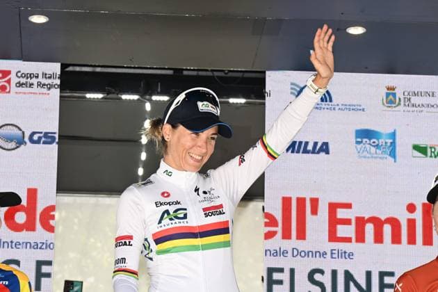04-10-2025 Giro Dell emilia Donne; 2025, Ag Insurance - Soudal; Le Court De Billot, Kimberley; Bologna - San Luca; 