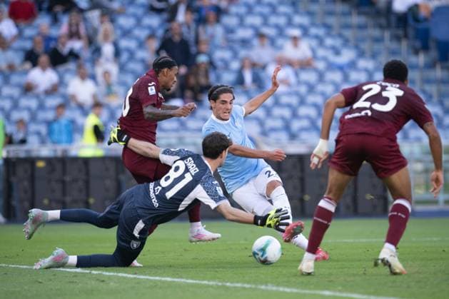 Lazioâ??s Matteo Cancellieri goal 2-1 during the Italian Football Championship League A 2025 2026 match between SS Lazio vs Torino FC at the Olimpic Stadium in Rome on 04 October 2025.  Copyright: xFabrizioxCorradetti IPAxSportx xipa-agency.netx xx IPA_66128626 IPA_Agency_IPA66128626
