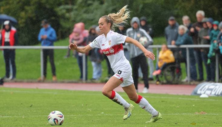 Stuttgart , Soccer 2 Bundesliga , VfB Stuttgart Women vs FC Ingolstadt 04 , Janina Hechler VfB