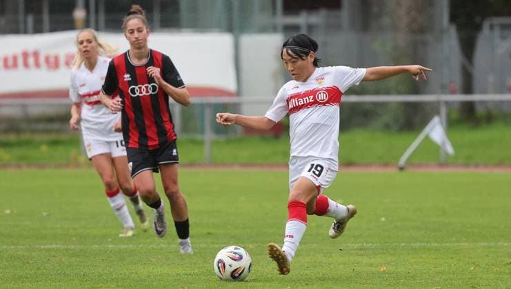 Stuttgart , Soccer 2 Bundesliga , VfB Stuttgart Women vs FC Ingolstadt 04 , right Yuka Hirano VfB