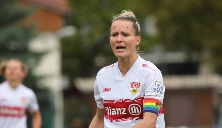 Stuttgart , Soccer 2 Bundesliga , VfB Stuttgart Women vs FC Ingolstadt 04 , Jana Beuschlein VfB