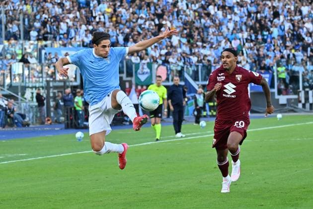 Foto IPP Felice De Martino Roma 04 10 2025 Calcio Campionato serie A 2025-2026 Lazio - Torino Nella foto: Matteo Cancellieri Italy Photo Press World Copyright Roma italy Italia ITALY  Copyright: xR4924_italyphotopressx
