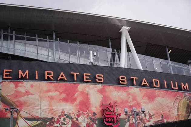 LONDON, ENGLAND - OCTOBER 4: A general view of the outside of the Emirates Stadium prior to the Premier League match between Arsenal and West Ham United at Emirates Stadium on October 4, 2025 in London, England. (Photo by Dylan Hepworth) SPO 