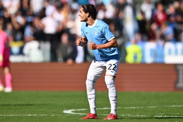 SS Lazio v Torino FC - Serie A Matteo Cancellieri of S.S. Lazio celebrates after scoring the goal to make it 1-1 during the 6th day of the Serie A Championship between S.S. Lazio and Torino F.C. at the Olympic Stadium in Rome, Italy, on October 4, 2025. Rome Italy Italy  Copyright: xDomenicoxCippitellix originalFilename:cippitelli-sslaziov251004_nptsF.jpg