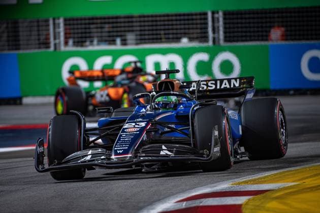 Formula 1 GP Singapore Saturday, 04 10 2025 Alexander Albon 23, Williams Racing Formula 1 GP Singapore Saturday, 04 10 2025 Copyright: xBEAUTIFULxSPORTS Erlhofx