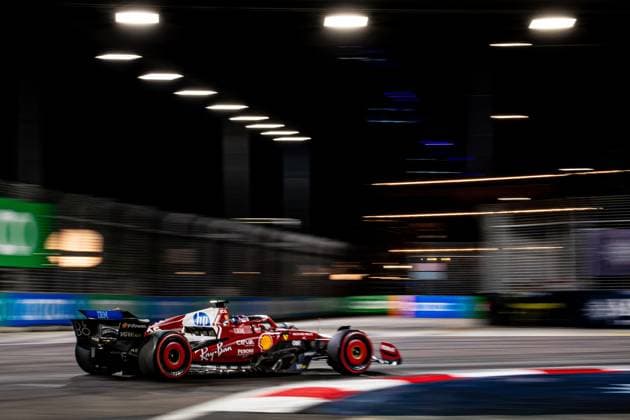 Formula 1 GP Singapore Saturday, 04 10 2025 Charles Leclerc 16, Scuderia Ferrari Formula 1 GP Singapore Saturday, 04 10 2025 Copyright: xBEAUTIFULxSPORTS Erlhofx