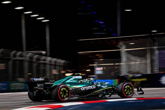 Formula 1 GP Singapore Saturday, 04 10 2025 Fernando Alonso 14, Aston Martin Aramco F1 Team Formula 1 GP Singapore Saturday, 04 10 2025 Copyright: xBEAUTIFULxSPORTS Erlhofx