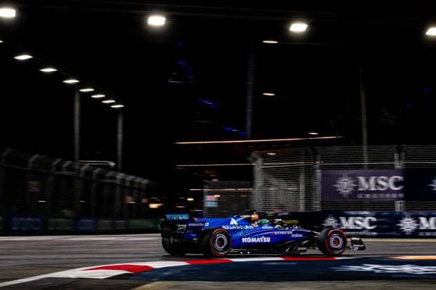 Formula 1 GP Singapore Saturday, 04 10 2025 Alexander Albon 23, Williams Racing Formula 1 GP Singapore Saturday, 04 10 2025 Copyright: xBEAUTIFULxSPORTS Erlhofx