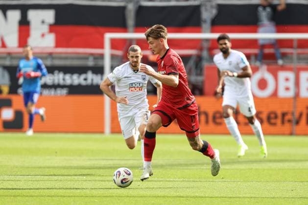 3 Liga FC Ingolstadt 04 SSV Ulm Frederik Christensen 11, FCI Chessa Dennis 11 Ulm 3 Liga FC Ingolstadt 04 Season 2025 2026 SSV Ulm