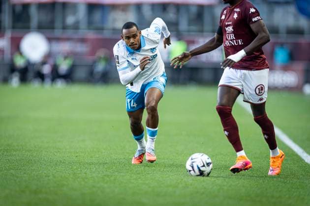 FOOTBALL: Ligue 1 Metz vs Marseille. 04 10 2025 stade saint-symphorien Igor Paixao 14  Copyright: xelyxandroxcegarrax