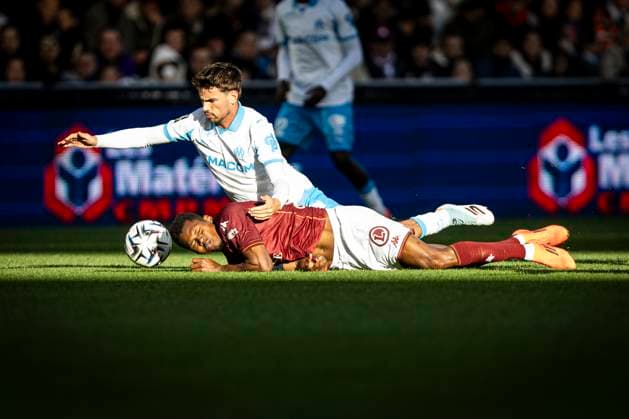 FOOTBALL: Ligue 1 Metz vs Marseille. 04 10 2025 stade saint-symphorien Habib Diallo 30  Copyright: xelyxandroxcegarrax