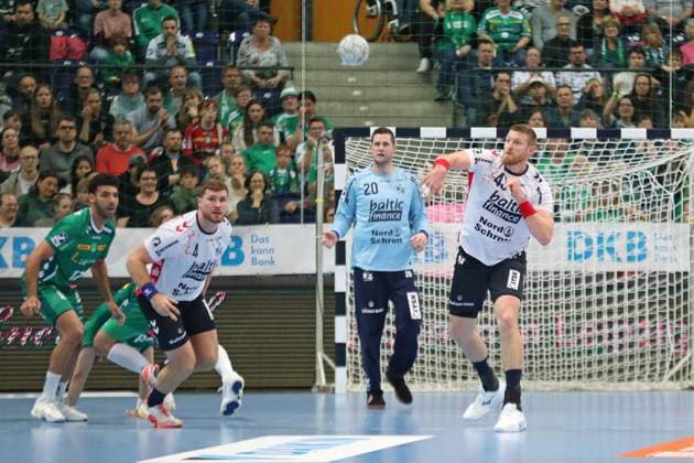 Handball DAIKIN HBL SC DHfK Leipzig SG Flensburg Handewitt 04 10 2025 Blaz Blagotinsek 43, SG Flensburg Handewitt Handball, DAIKIN HBL, 1 Bundesliga, Season 2025 2026, Matchday 7 SC DHfK Leipzig vs SG Flensburg Handewitt on 04 10 2025 at Quarterback Immobilien Arena Leipzig Copyright: xBEAUTIFULxSPORTS JanxKaeferx