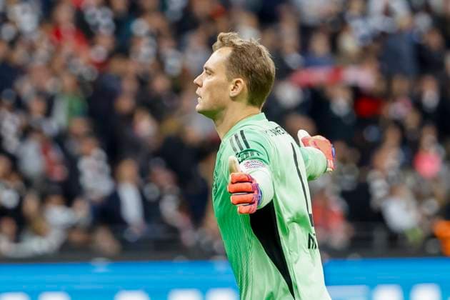Manuel Neuer FC Bayern Munich, 01 after the 1 0 , Germany, Football, 1 Bundesliga, Matchday 6, 2025 2026, Eintracht Frankfurt vs FC Bayern Munich, 04 10 2025, Deutsche Bank Park, Frankfurt am Main, Germany Frankfurt am Main Deutsche Bank Park Hessen Germany Copyright: xGrantxHubbsx