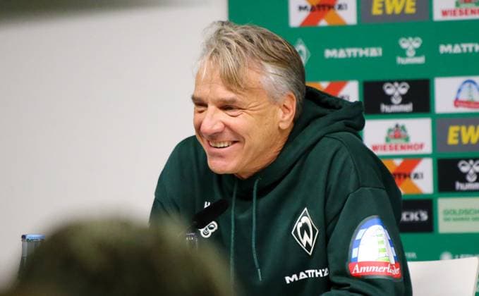 Germany Soccer Bundesliga 2025 26, Matchday 6 SV Werder Bremen vs FC St Pauli Weserstadion Stadion Bremen Press conference of coach Horst Steffen SV Werder Bremen Bremen Copyright: xAymanxAlahmedx