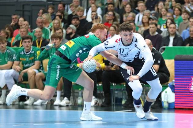 Handball DAIKIN HBL SC DHfK Leipzig SG Flensburg Handewitt 04 10 2025 Tomas Piroch 7, SC DHfK Leipzig vs fh16 Handball, DAIKIN HBL, 1 Bundesliga, Season 2025 2026, Matchday 7 SC DHfK Leipzig vs SG Flensburg Handewitt on 04 10 2025 at Quarterback Immobilien Arena Leipzig Copyright: xBEAUTIFULxSPORTS JanxKaeferx