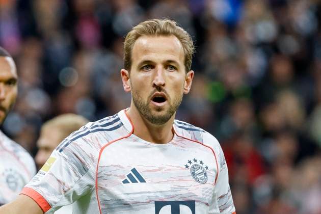 Harry Kane (FC Bayern München, 09) , Deutschland, Fussball, 1. Bundesliga, 6.Spieltag, 2025 2026, Eintracht Frankfurt vs. FC Bayern München, 04.10.2025, Deutsche-Bank-Park, Frankfurt am Main, Deutschland Frankfurt am Main Deutsche-Bank-Park Hessen Deutschland Copyright: xGrantxHubbsx